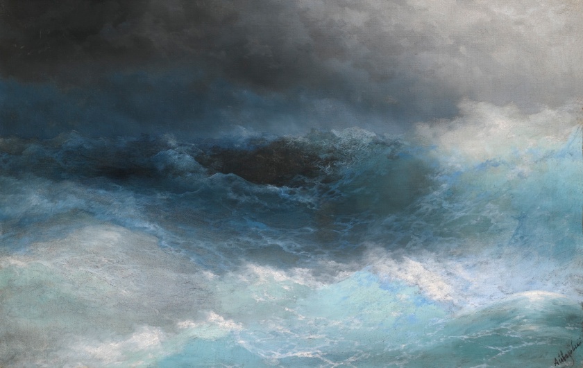 "Stormy Sea" - Ivan Konstantinovich Aivazovsky - via sothebys.com