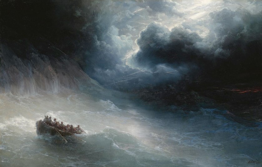 "The Wrath of the Seas" - Ivan Konstantinovich Aivazovsky - 1886 - via wikiart
