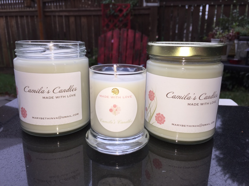 Camila's Candles are made with love by the Long Family